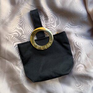 Vintage Celine Mini Handbag - Iconic Gold Circle Handle